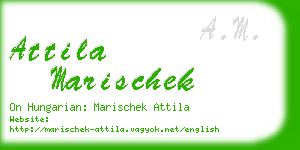 attila marischek business card